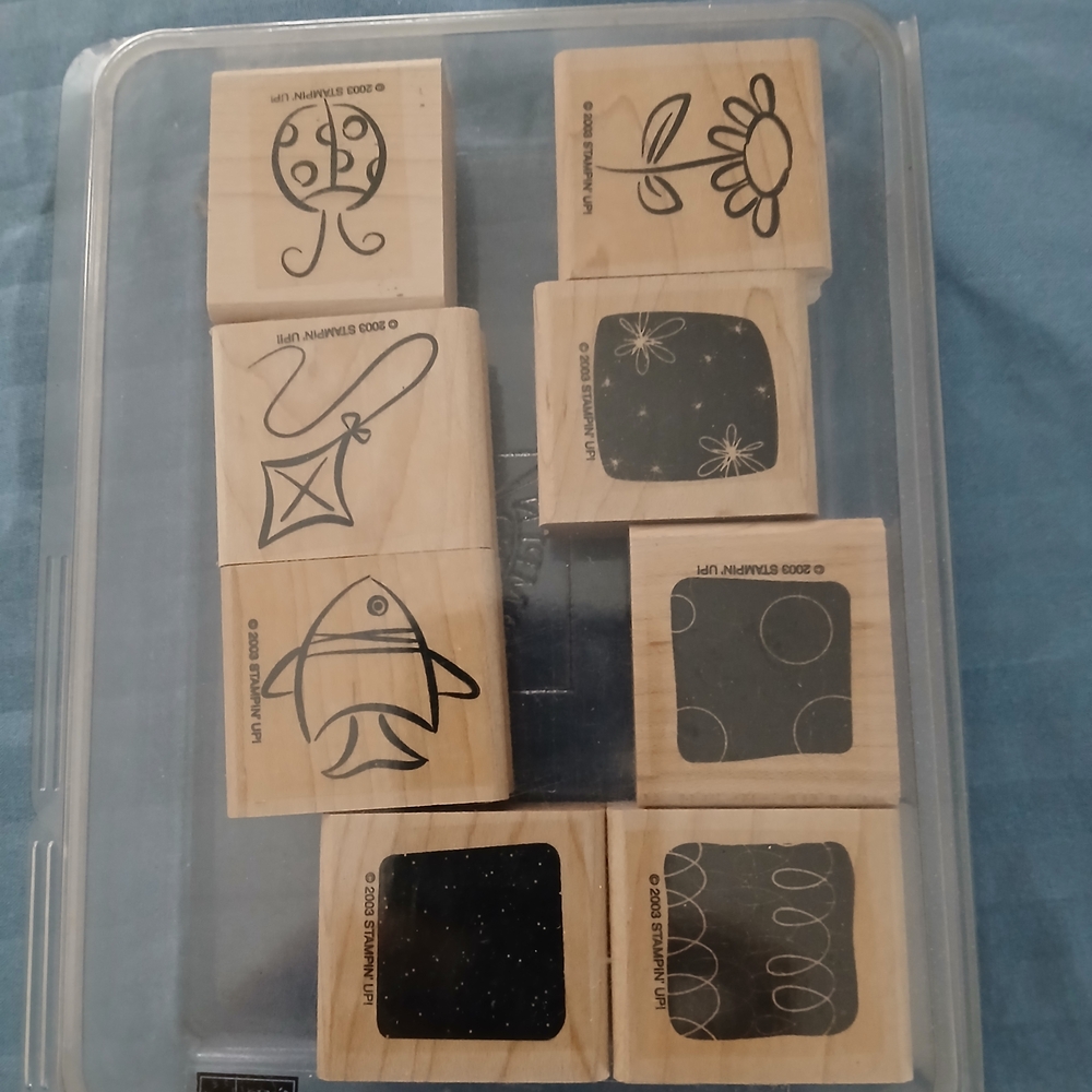 Stampin' Up! Home Design Stamps - Black and Tan